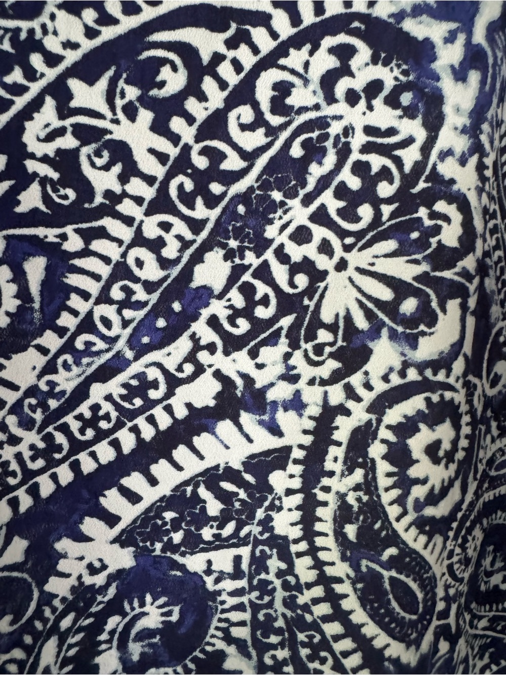 LOFT Navy and White Paisley Camisole US Small - Picture 4 of 7